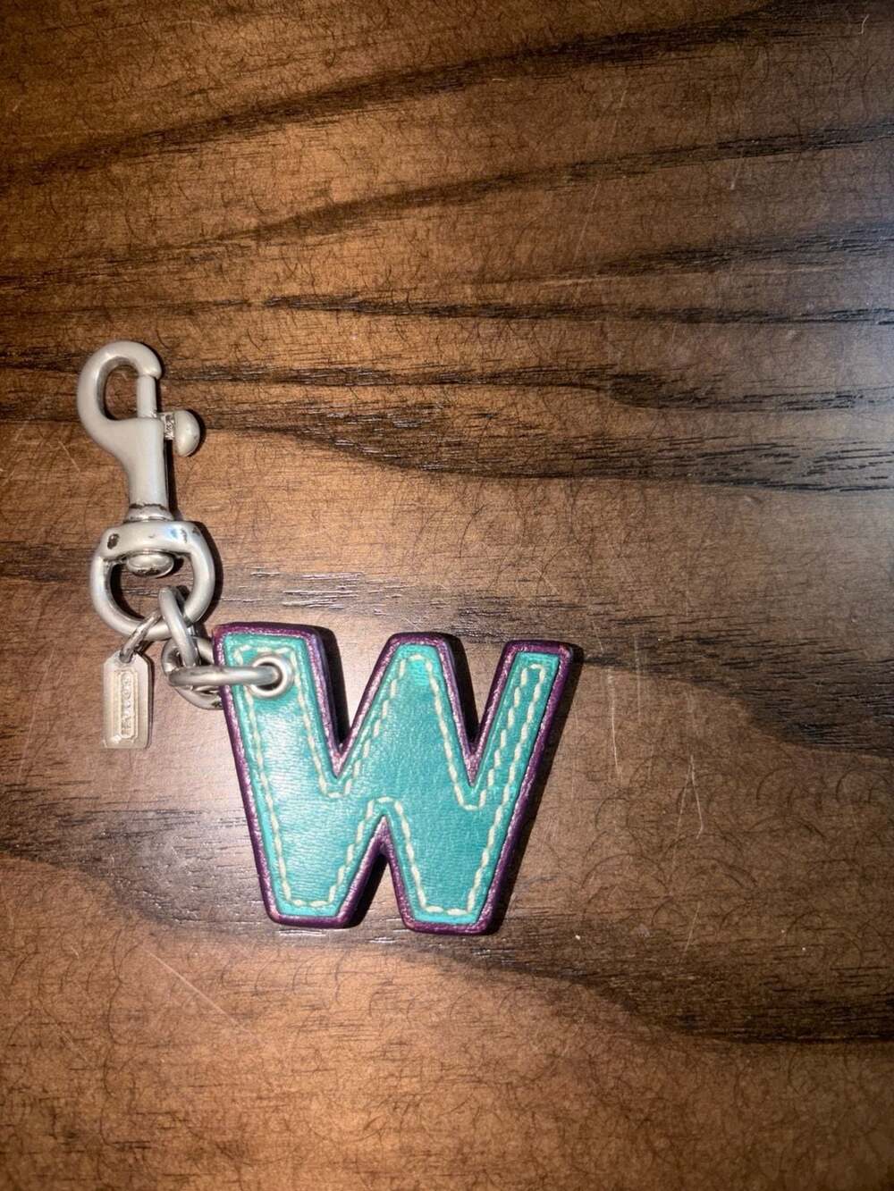 Coach Letter W Bag Charm Keychain